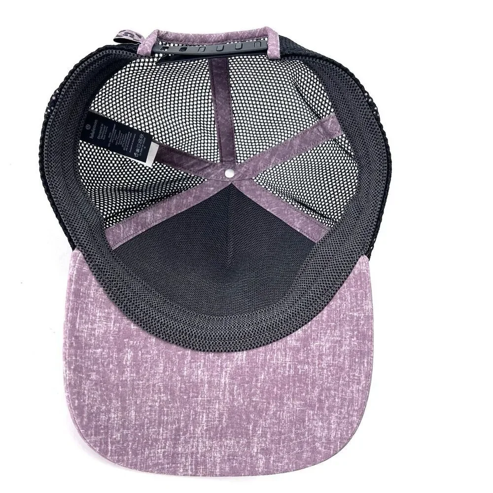 Lululemon Commission Hat Cherry Cola Black Mesh Back Snap Back Ball Cap - Picture 7 of 8